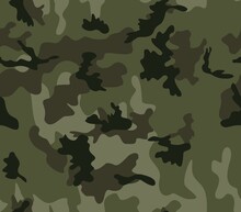 
Military Camouflage Khaki Background Vector Texture, Army Shape Pattern. Ornament