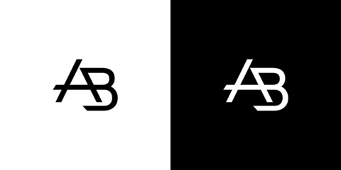 modern and professional ab letter initials logo design