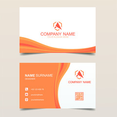 Wall Mural - Modern creative and elegant business card template. Two sided cards. Horizontal business card. Vector illustration