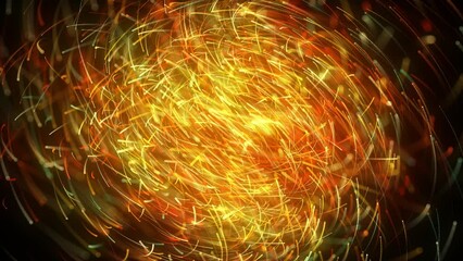 Wall Mural - abstract swirling light rays flowing background loop/ 4k animation of an abstract wallpaper technolo