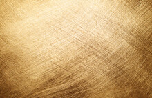 Gold Brushed Metal Texture Background