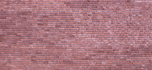 Wall Mural - texture of old red brick wall background	