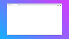 Browser Window Template - Blank Unbranded Web Browser On Colourful Background To Use For Mockup. Vector Illustration