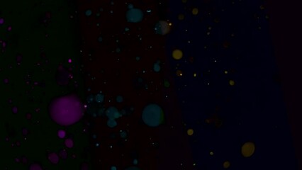 Wall Mural - multicolor dust particles motion floating in the air. organic cinematic effects background macro slo
