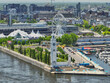 View on Montreal old port with is summer activities
