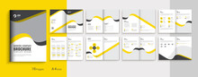 Corporate Company Profile Multipage Business Bifold Brochure Template Layout Design, 16 Pages Business Profile, Brochure Design, Modern Bi-fold Brochure Fully Editable Template