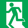 Exit emergency sign icon vector