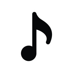 Poster - Musical note vector icon symbol design