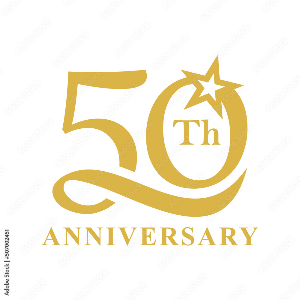 50 Anniversary Celebration template. Happy Anniversary card Stock ...
