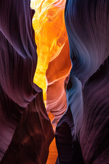 Wall Mural - Antelope Canyon Arizona - amazing and colorful sandstone walls. abstract background concept.