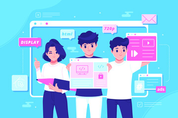 app developer concept illustration 