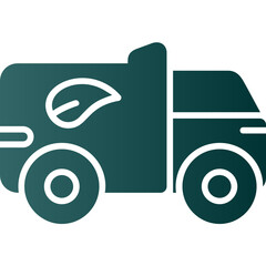 Wall Mural - Eco Truck Icon