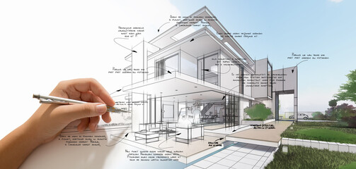 Aufkleber - Architect creative process