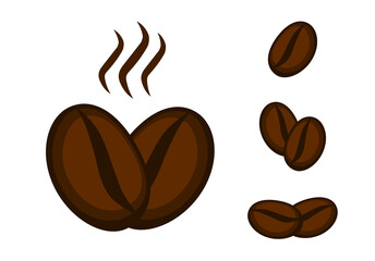 Coffee bean coffee aroma vector illustration