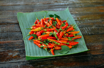 Wall Mural - thai red chili recipe for making thai food