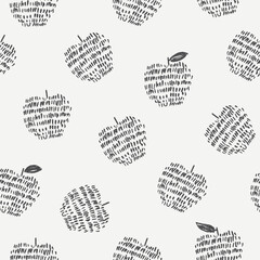 Poster - Seamless pattern with apples
