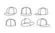 © Alpha Factory Std - Outline cap vector illustration isolated white background