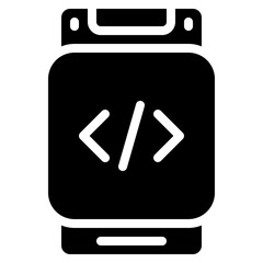 mobile app code icon