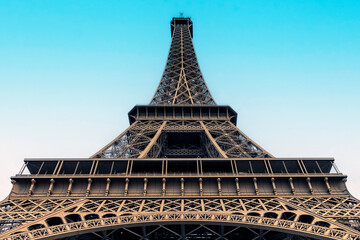 Fototapete - Eiffel Tower in Paris city