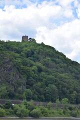 Poster - Burg Rheineck über Bad Breisig, Südseite