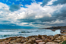 Stormy Mediterranean Sea