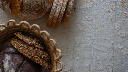 Homemade bread, healthy food on your table