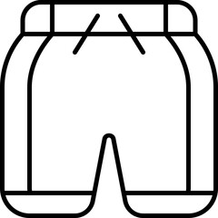 Canvas Print - shorts outline icon