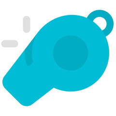 Sticker - whistle flat icon