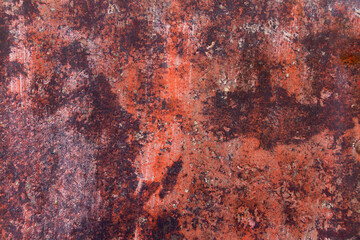 Wall Mural - Close-up shot of rusted metal surface. abstract background image