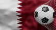 Qatar World Cup Soccer Football Flag	
