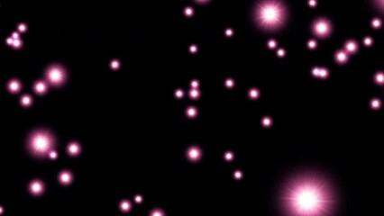 Wall Mural - futuristic pink lights moving in the galaxy. the study of deep space. satellite imagery. shining par