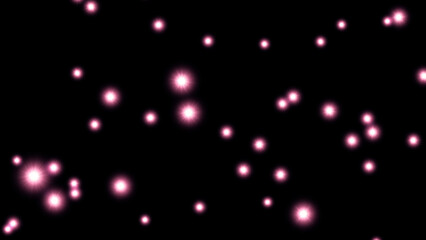 Wall Mural - futuristic pink lights moving in the galaxy. the study of deep space. satellite imagery. 3d. 4k. iso