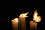 Fototapeta  - Płonące świece