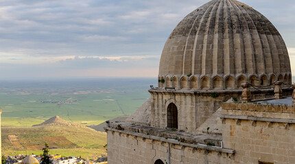 Wall Mural - Artuklu Mardin, Turkey 7 May 2022 Mardin landscape at sunset with minaret of Ulu Cami, view from Zinciriye Madrasah