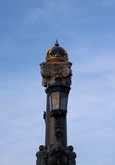 Wall Mural - Amsterdam royal Lamppost 