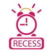 Isolated school recess bell icon Vector illustration