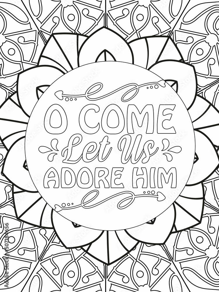Bible Verse Coloring Pages, Christian Lettering coloring page for