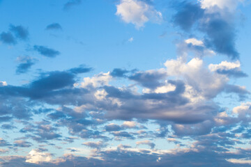 Wall Mural - Blue sky with clouds.