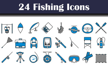 Wall Mural - Fishing Icon Set