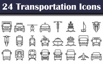 Poster - Transportation Icon Set