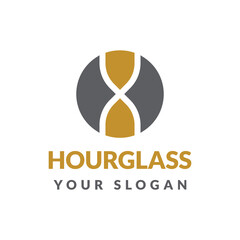 Wall Mural - modern hourglass logo design