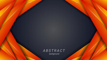 Abstract Orange Black Line Shape Layer Background Template Design