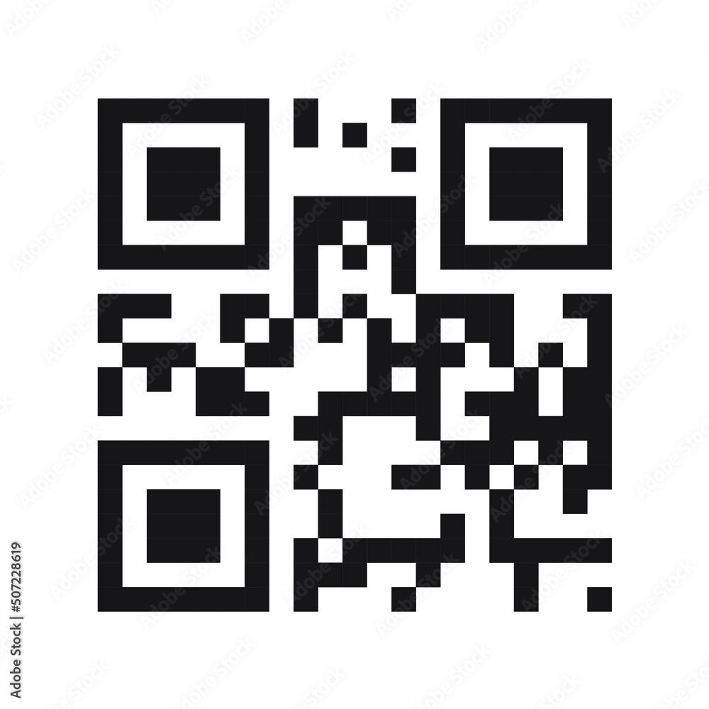 Vector de Stock Sample QR code template. Vector EPS 10 illustration ...