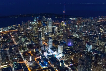 Wall Mural - The North East of Toronto at night