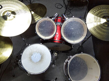 Drum Kit. Drums. View From Above