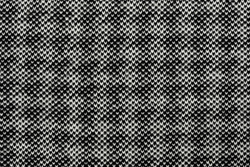 Wall Mural - White Black natural texture of knitted wool textile material background. White-black crochet cotton fabric woven canvas texture. close up