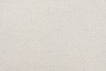 Wall Mural - White natural texture of knitted wool textile material background. White cotton fabric woven canvas texture