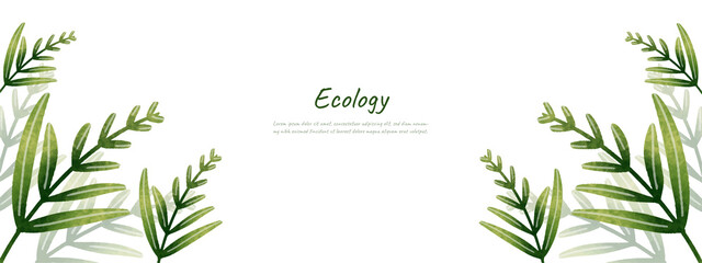 leaves background design vector for ecology