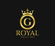 Luxurious Royal Logo Design. Letter G Logo Design Template.