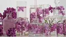 Floral Perfume With The Scent Of Lilac. Perfumery